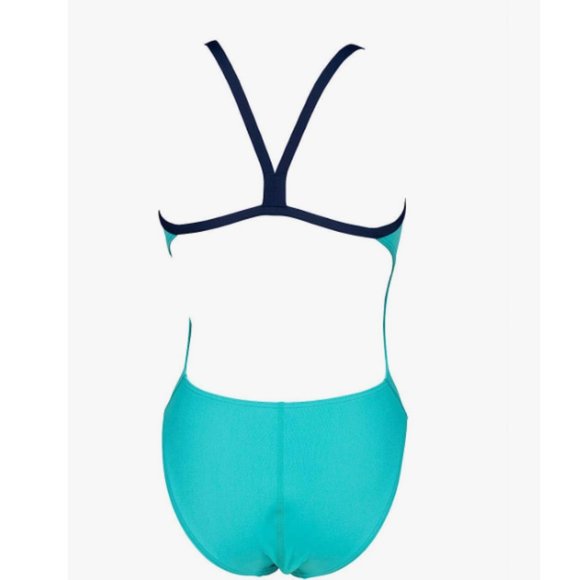 Arena Girls' Team Painted Stripes Challenge Back MaxLife One Piece Swimsuit 22 - Picture 4 of 8